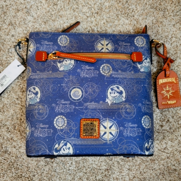 Disney Wish Cruise line Dooney & Bourke Blue Crossbody Bag - Picture 1 of 3